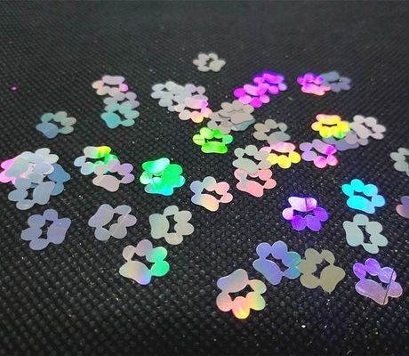 OEM/ODM Sí. Proporcionamos Holográfico Glitter forma de pata de perro con Bliing Bliing Glitter Sequins 10mm