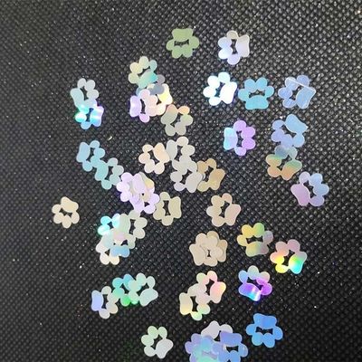 OEM/ODM Sí. Proporcionamos Holográfico Glitter forma de pata de perro con Bliing Bliing Glitter Sequins 10mm