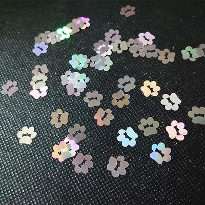 OEM/ODM Sí. Proporcionamos Holográfico Glitter forma de pata de perro con Bliing Bliing Glitter Sequins 10mm