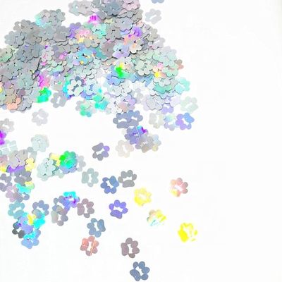 OEM/ODM Sí. Proporcionamos Holográfico Glitter forma de pata de perro con Bliing Bliing Glitter Sequins 10mm