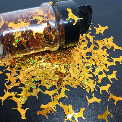 Artesanía Embalaje de ropa Tejido regalo en forma de perro Sequins de brillo Decoración de almohada y hueso