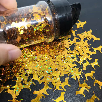 Artesanía Embalaje de ropa Tejido regalo en forma de perro Sequins de brillo Decoración de almohada y hueso