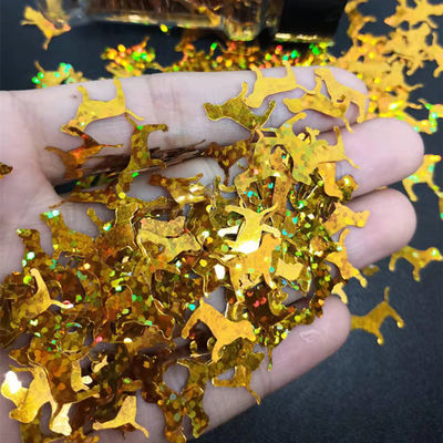 Artesanía Embalaje de ropa Tejido regalo en forma de perro Sequins de brillo Decoración de almohada y hueso