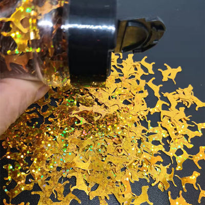 Artesanía Embalaje de ropa Tejido regalo en forma de perro Sequins de brillo Decoración de almohada y hueso