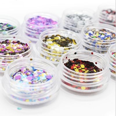 1mm2mm3mm Muestra gratuita Sequins de punto mezclar brillo para las uñas cara cuerpo