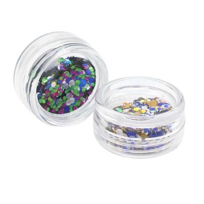 1mm2mm3mm Muestra gratuita Sequins de punto mezclar brillo para las uñas cara cuerpo