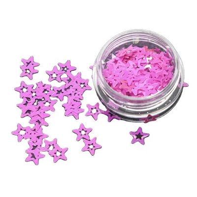 Versátil estrella abierta Glitter de uñas forma de estrella hueca para juguetes y proyectos de artesanía regalo