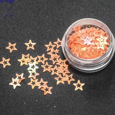 Versátil estrella abierta Glitter de uñas forma de estrella hueca para juguetes y proyectos de artesanía regalo