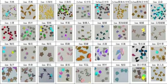 Versátil estrella abierta Glitter de uñas forma de estrella hueca para juguetes y proyectos de artesanía regalo